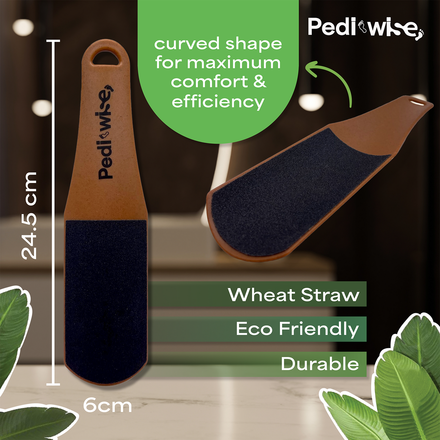 Cedar Pedi-Wise Foot File – Eco-Friendly Callus Remover